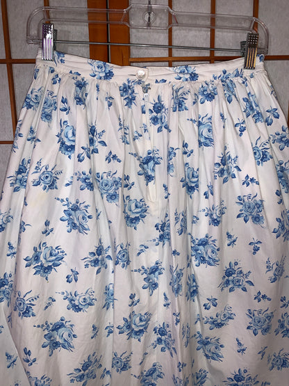 Heavenly Blue Floral Skirt