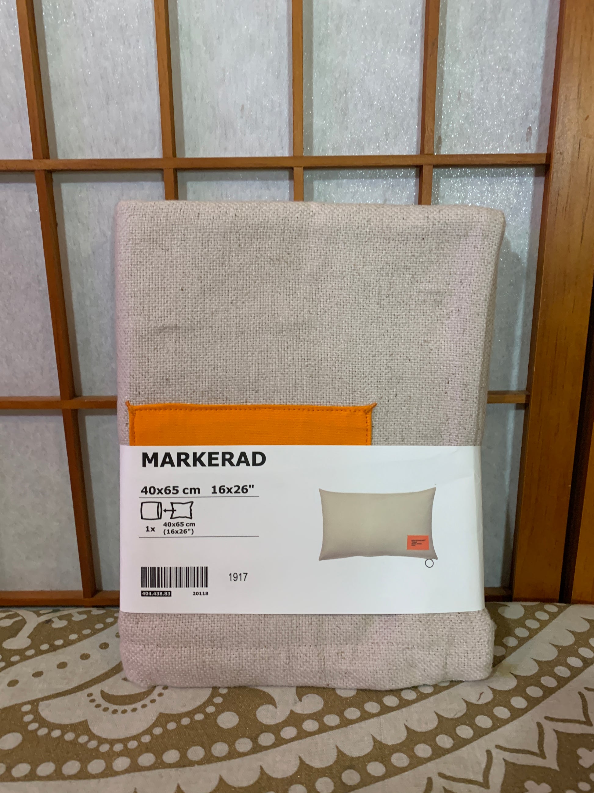 VIRGIL ABLOH x IKEA Markerad Collection PILLOW Cushion Cover Beige