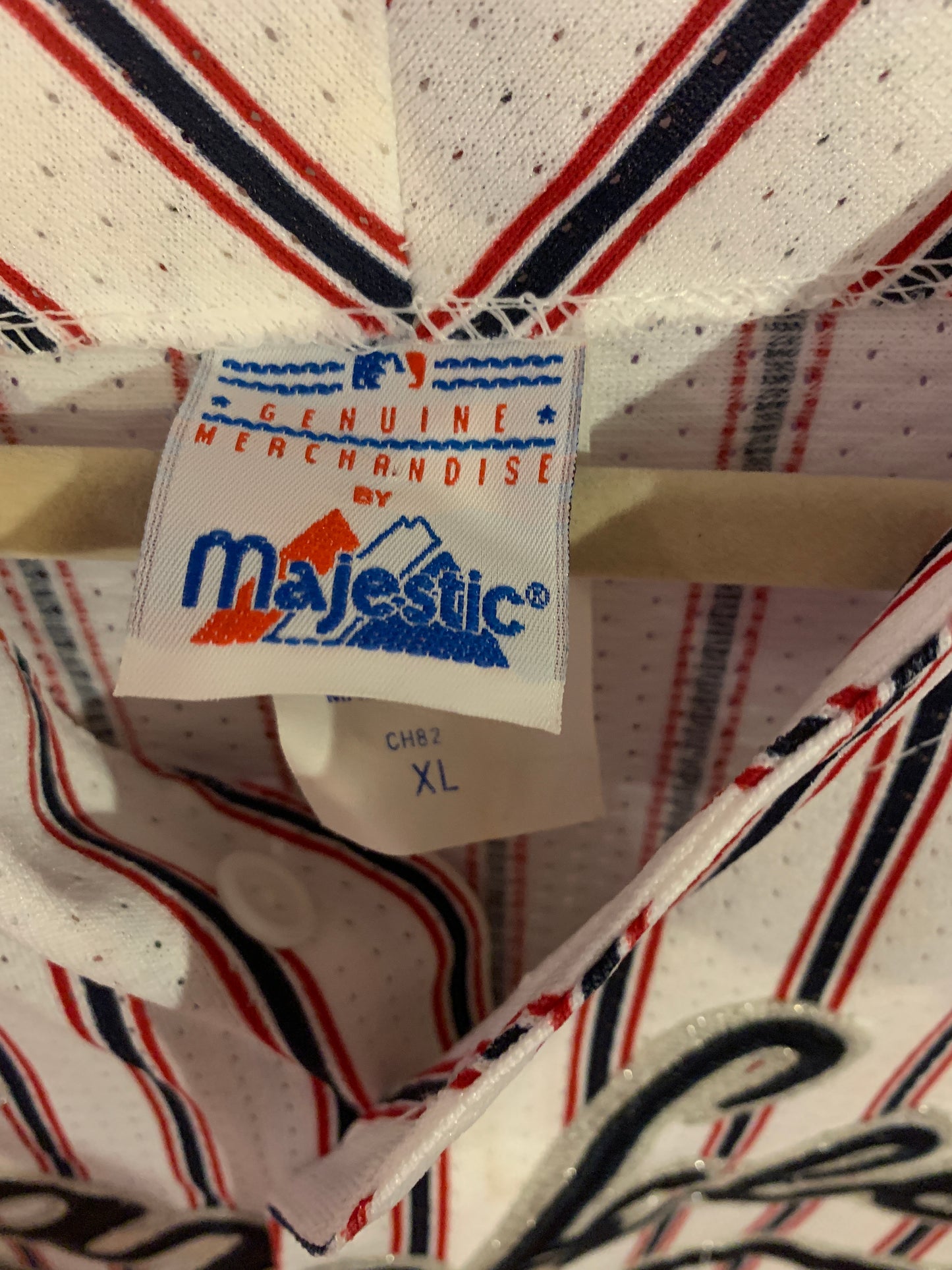 Majestic Yankees Candy Cane Jersey