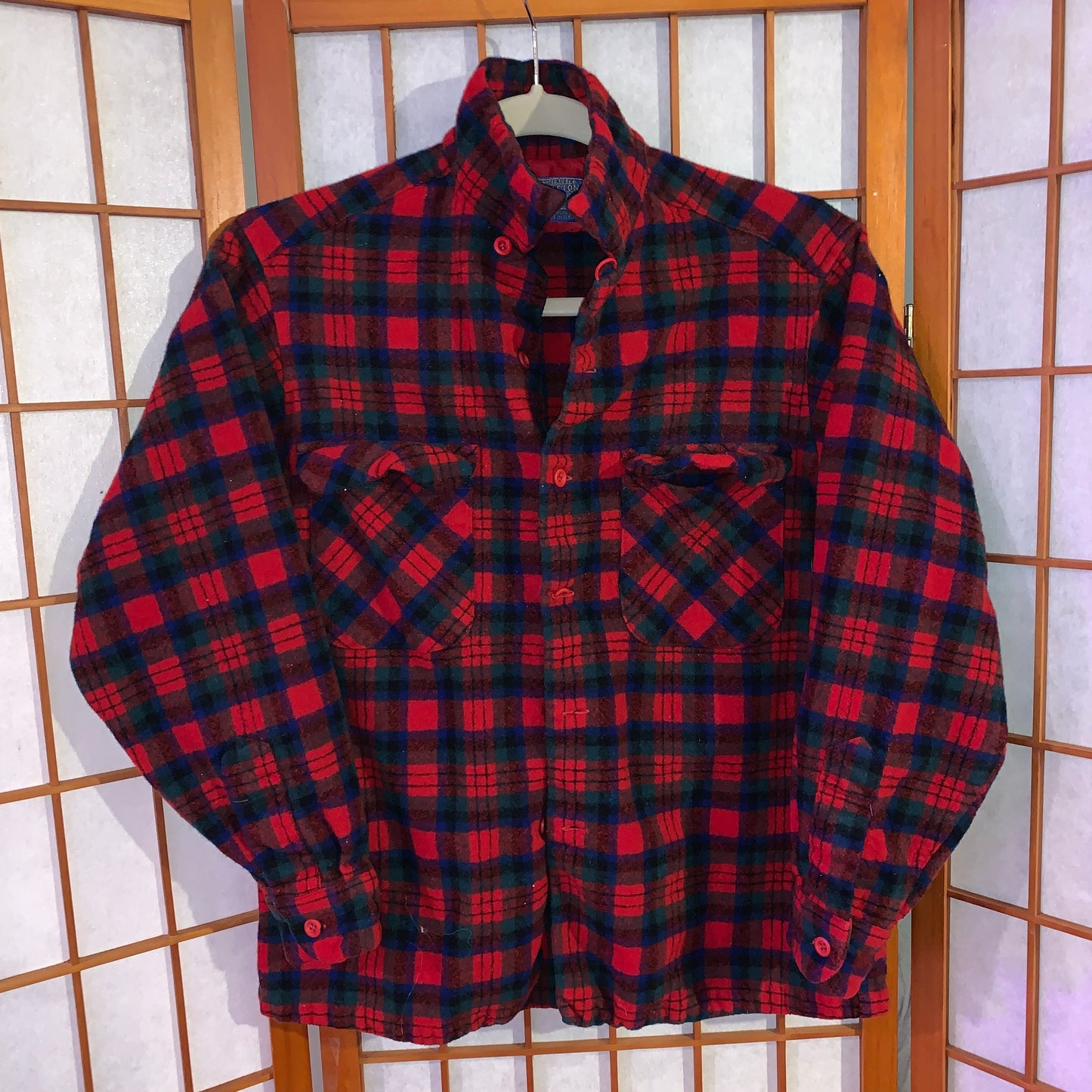 Pendleton Flannel Wool Camp Collar