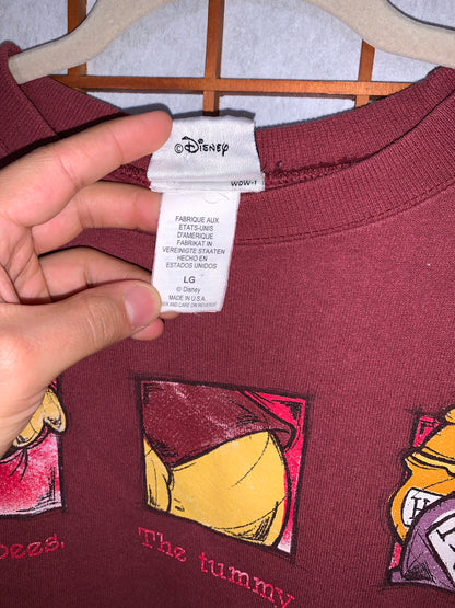 VIntage Disney Sweater Large Winnie The Pooh Sweatshirt USA