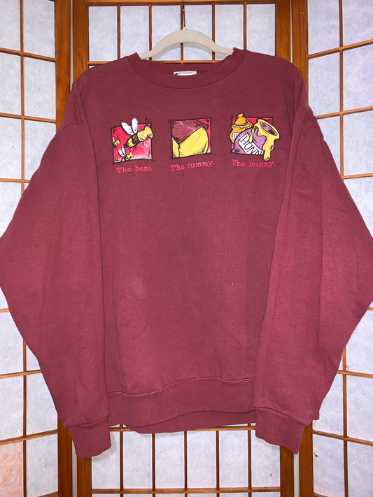 VIntage Disney Sweater Large Winnie The Pooh Sweatshirt USA